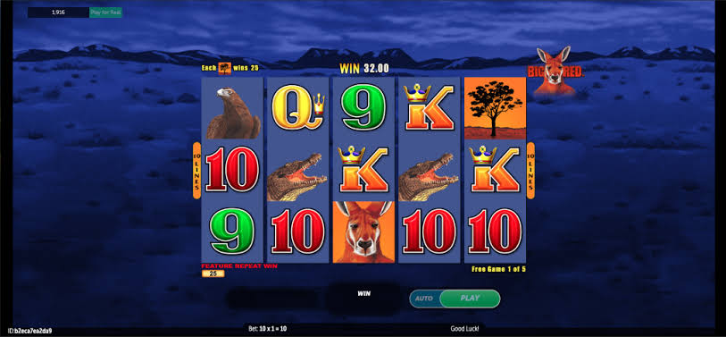 Big Red gamble feature — card colour prediction for ×2 or ×4 multiplier